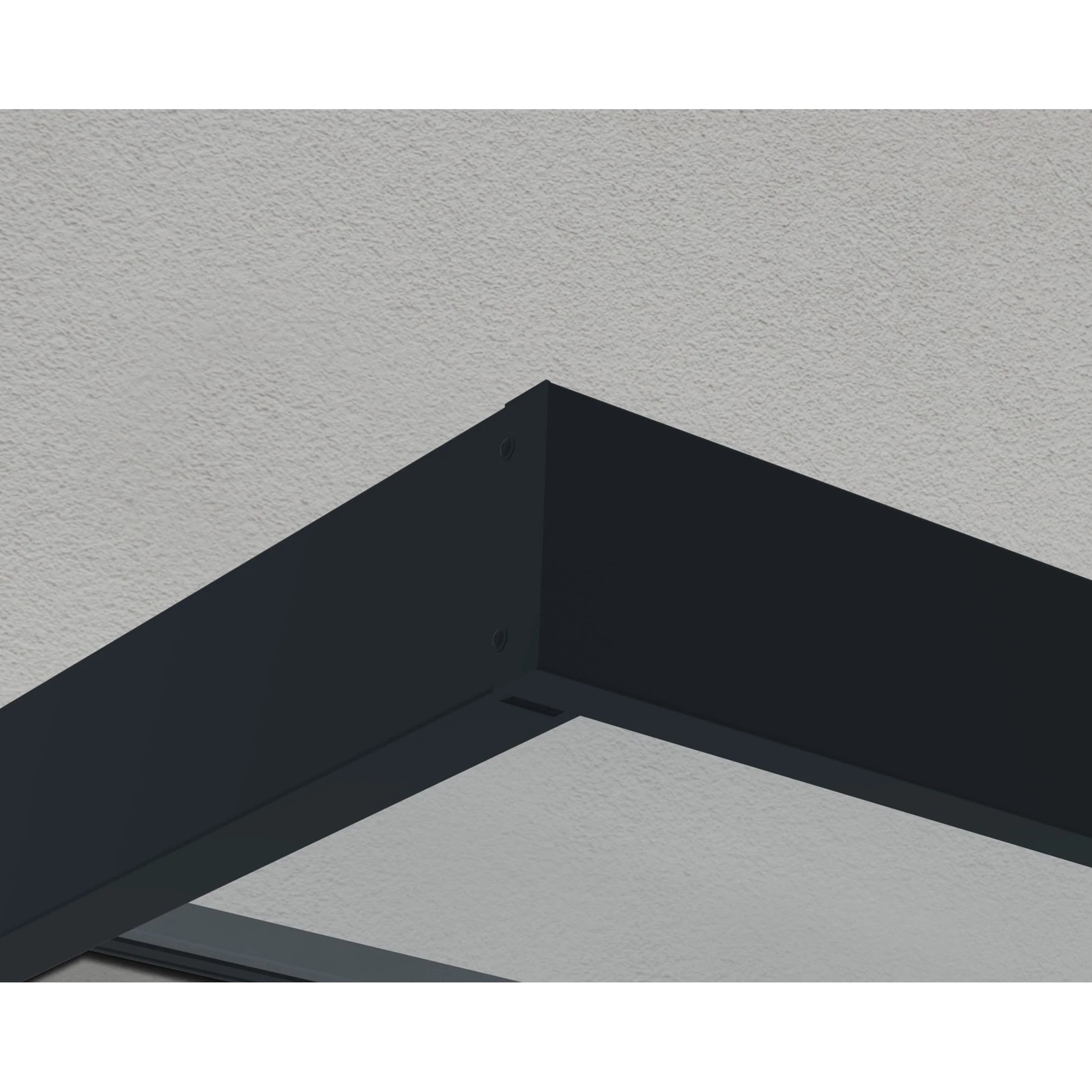 Auvent de porte et fenêtre Sophia de 91 cm, gris et transparent