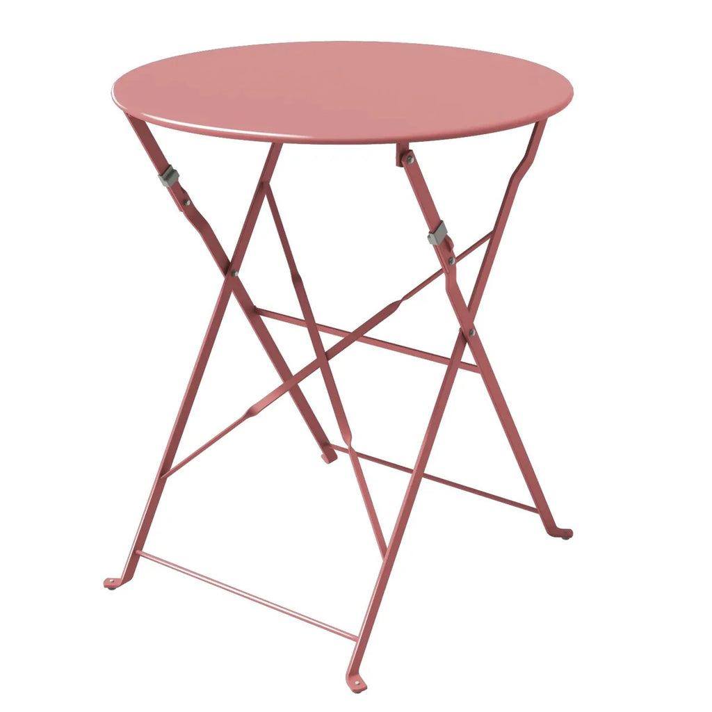 Ensemble bistro pliant 3 pièces en métal, salon de conversation intérieur/extérieur résistant aux intempéries pour patio, cour, jardin