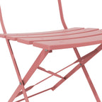 Ensemble bistro pliant 3 pièces en métal, salon de conversation intérieur/extérieur résistant aux intempéries pour patio, cour, jardin