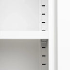 Armoire de rangement métallique à 2 portes avec étagères réglables